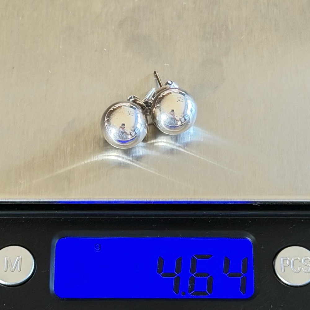 Tiffany & Co. Silver Ball Earrings - Picture 11 of 16
